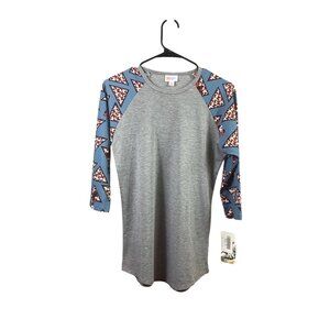 Disney LuLaRoe Randy Women's Gray & Blue Top